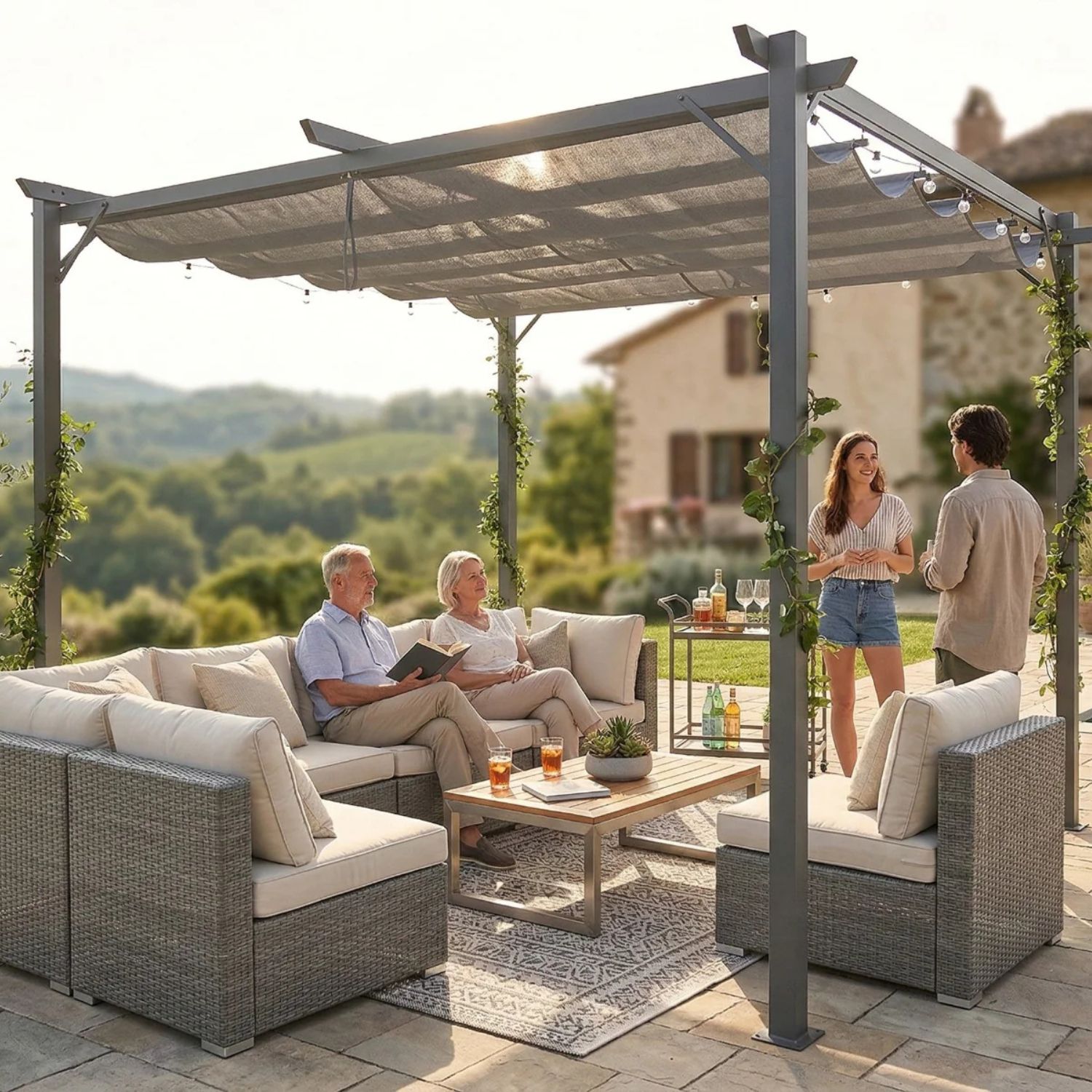 PergoLux Suncrest Pergola - 3x3m - Image 3