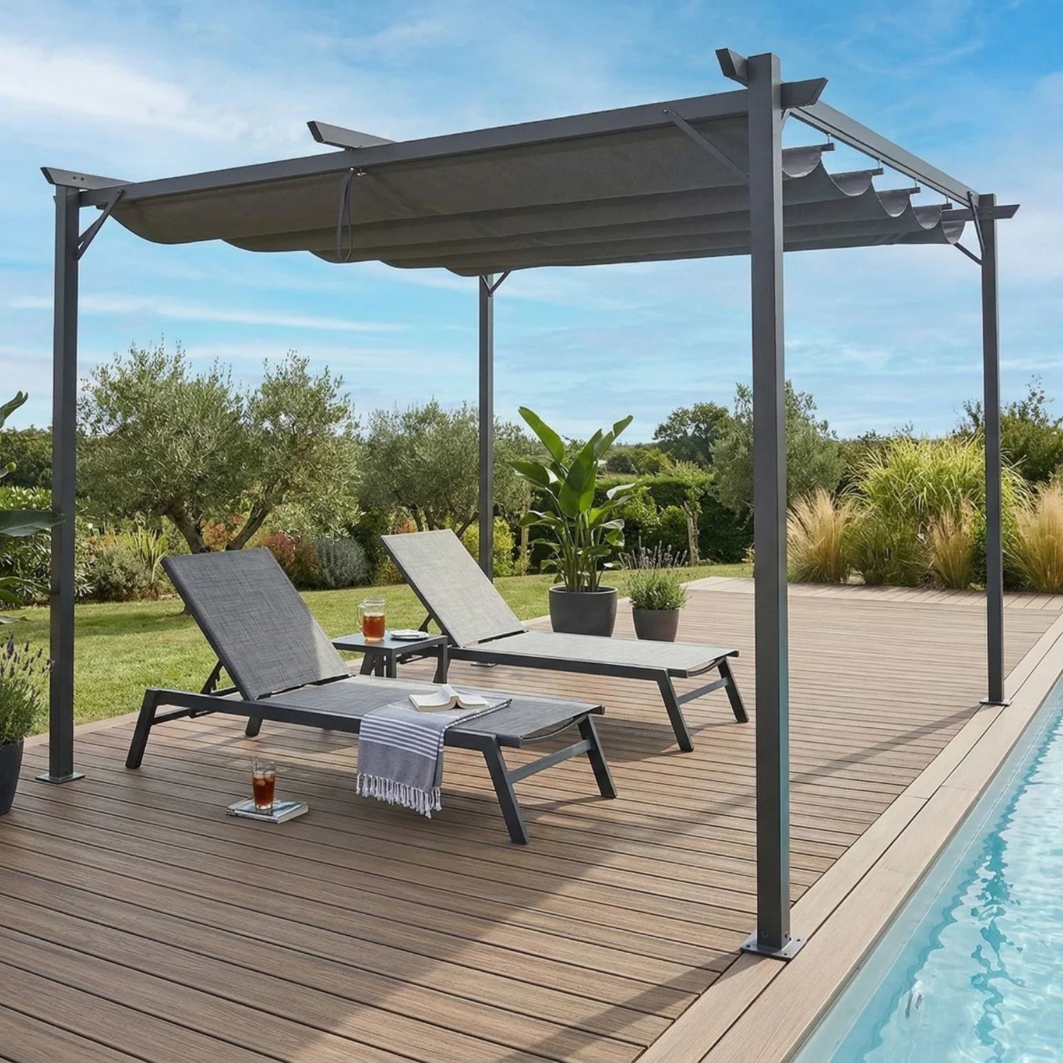 PergoLux Suncrest Pergola - 3x3m - Image 2